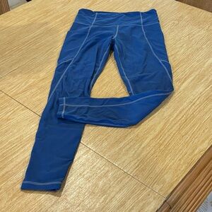 Athleta Deep Blue Leggings with pockets